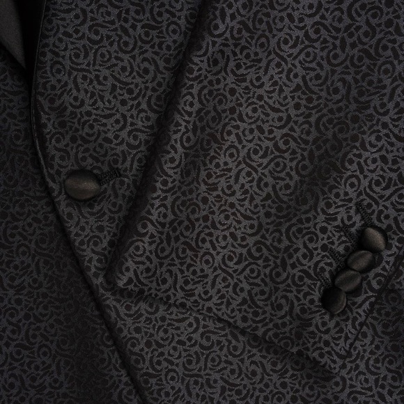 Savile Row Co black one button slim fit blazer 40R - Picture 2 of 6